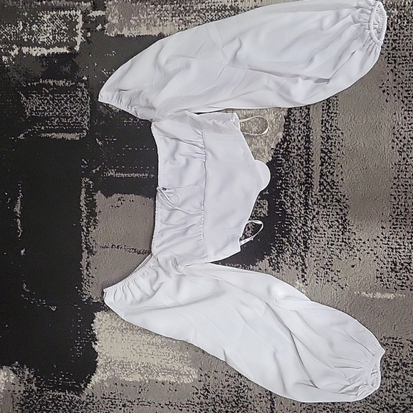 D1. NWT MORE TO COME Yasmin Corset Top In White Size XS - Picture 5 of 7